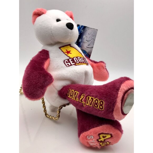 New State Coin Bear Set Limited Treasures First 12 States Colonies Collectible - Picture 5 of 16